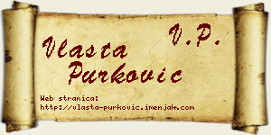 Vlasta Purković vizit kartica